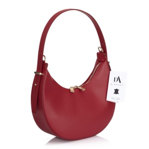 Geanta dama piele naturala DiAmanti Grace Rosu Inchis D1519